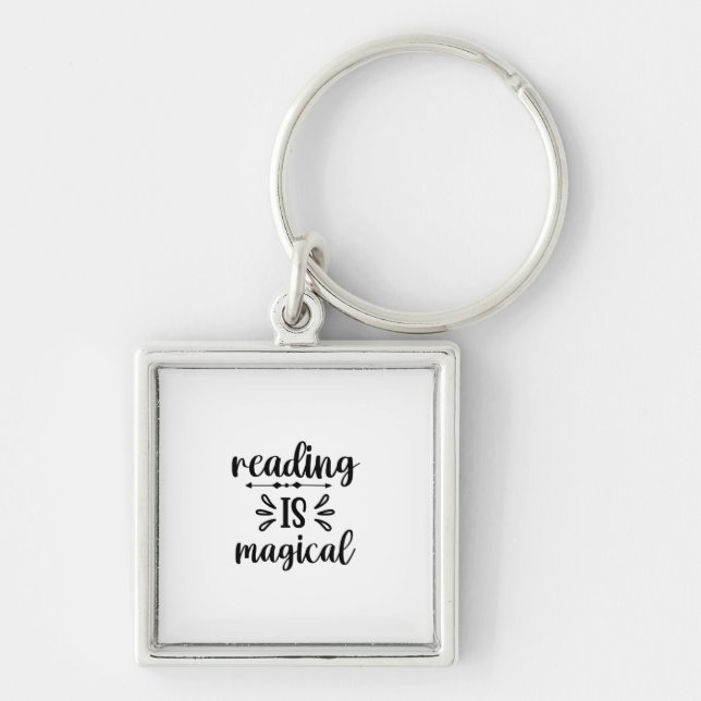 Reading Art Reading Is Magical Key Ring (Front)