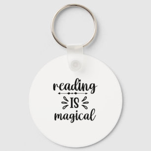 Reading Art Reading Is Magical Key Ring