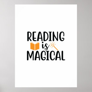 Reading Art Reading Is Magical Poster