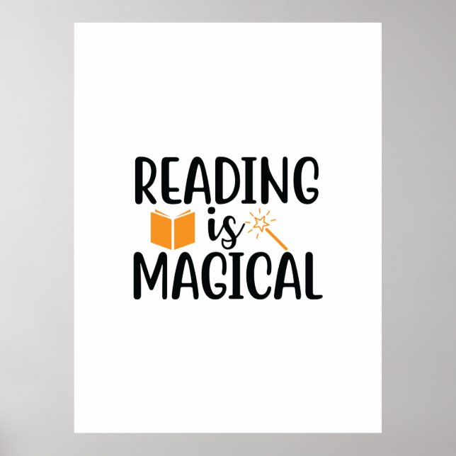 Reading Art Reading Is Magical Poster (Front)