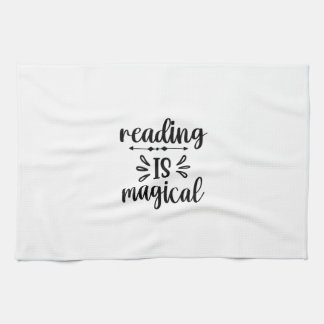 Reading Art Reading Is Magical Tea Towel