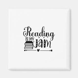 Reading Art Reading Is My Jam Magnet