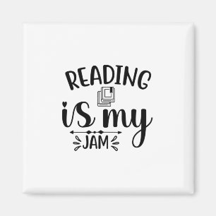 Reading Art Reading Is My Jam Magnet