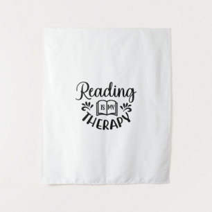 Reading Art Reading Is My Therapy Tapestry