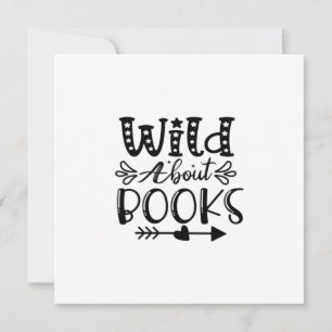 Reading Art Wild About Books Holiday Card