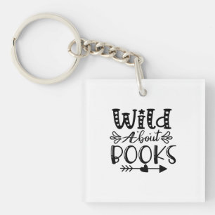 Reading Art Wild About Books Key Ring