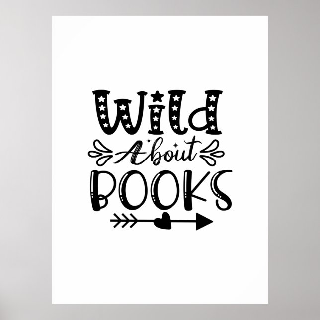 Reading Art Wild About Books Poster (Front)