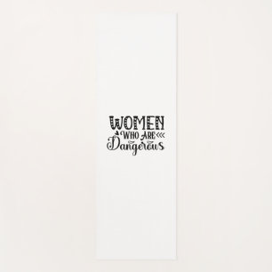 Reading Art Women Who Are Dangerous Yoga Mat