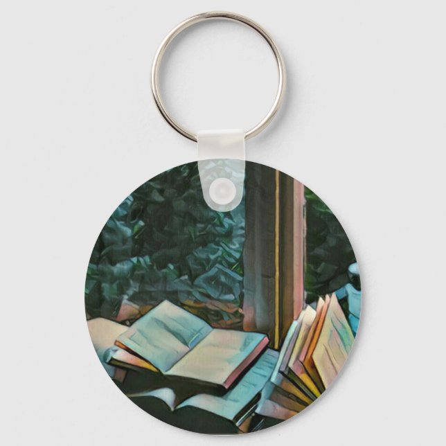 Reading artwork gift key ring (Front)