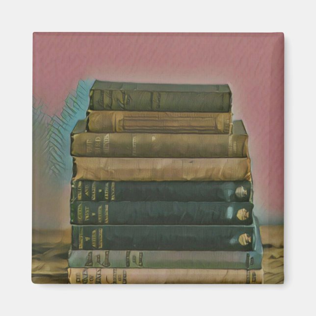 Reading artwork gift magnet (Front)