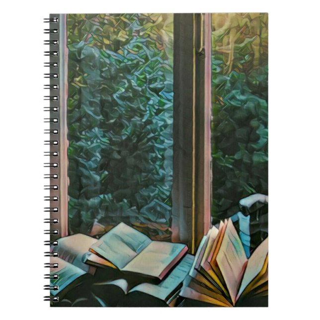 Reading artwork gift notebook (Front)
