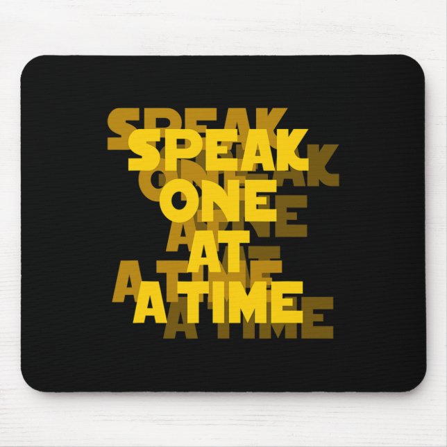 Reading Asl Hand Gesture Deaf Hearing Loss Awarene Mouse Pad (Front)