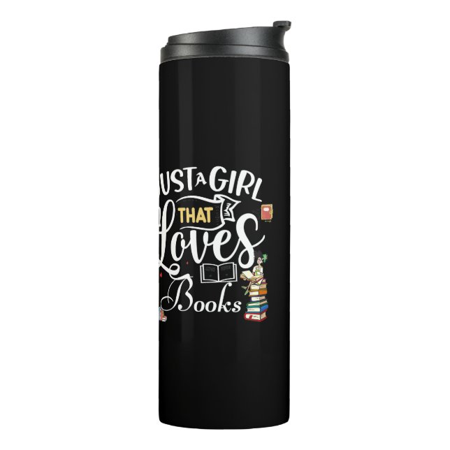 Reading at World Book Day  Thermal Tumbler (Rotated Left)