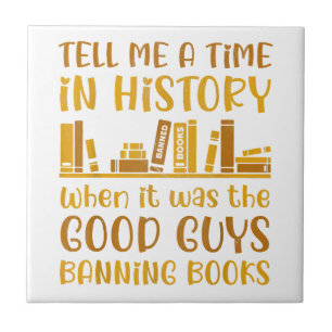Reading Banned Books Reader Read Banned Books For  Ceramic Tile