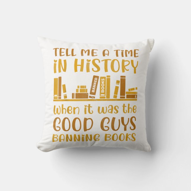 Reading Banned Books Reader Read Banned Books For  Cushion (Front)