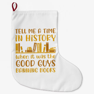 Reading Banned Books Reader Read Banned Books For Large Christmas Stocking