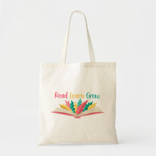 Reading Book Tote Bag