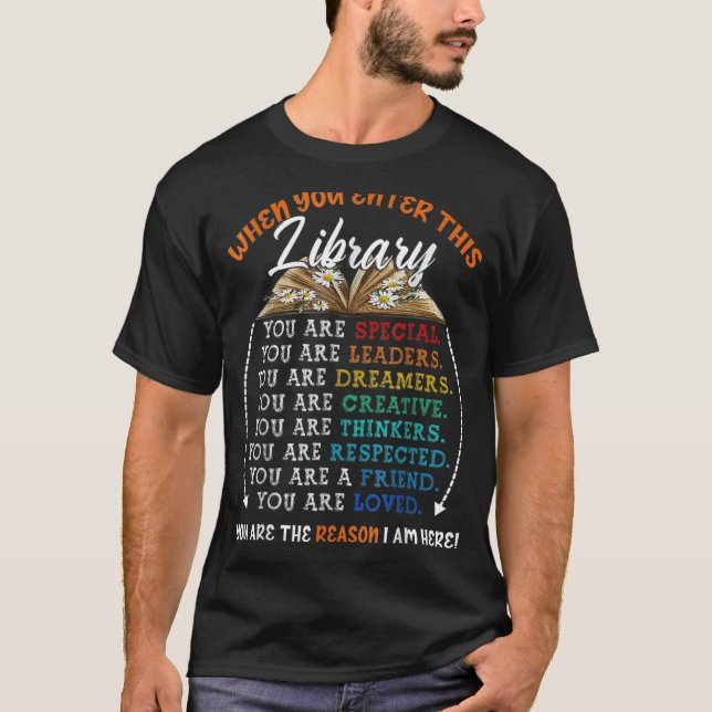 Reading Book Worms Reader Quotes When You Enter Th T-Shirt (Front)