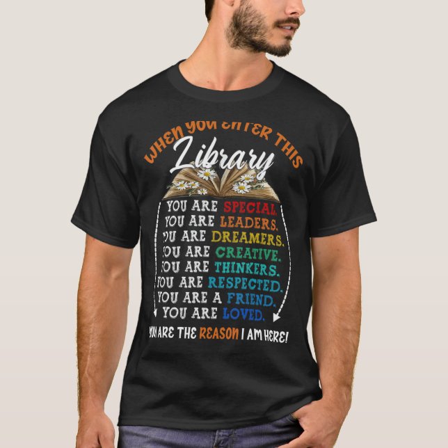 Reading Book Worms Reader Quotes When You Enter Th T-Shirt (Front)