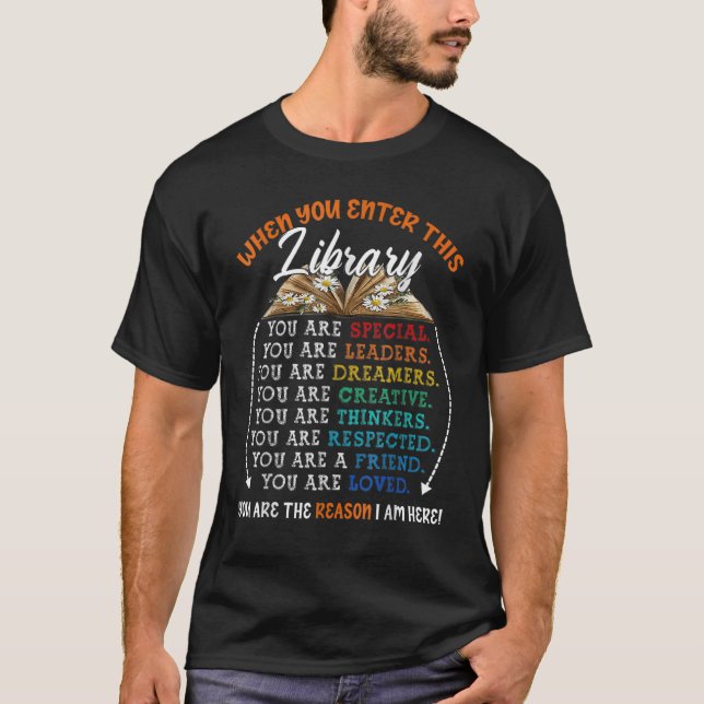 Reading Book Worms Reader Quotes When You Enter Th T-Shirt (Front)