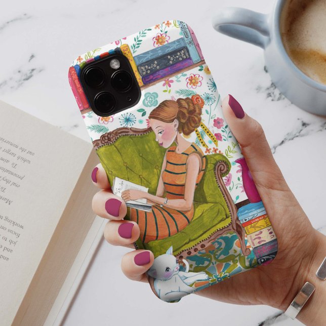 Reading books Girl Cat lover | iPhone 7 plus Case (Creator Uploaded)