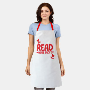 Reading Books Love Apron