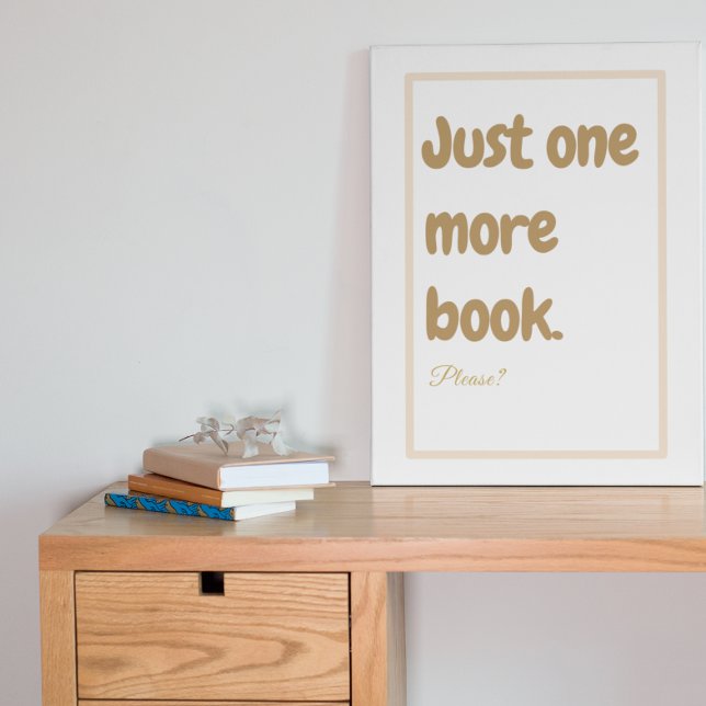 Reading Books One More Book Poster (Creator Uploaded)