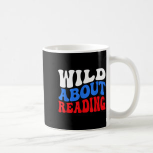 Reading books reader lover librarian teacher kids coffee mug