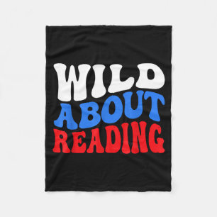 Reading books reader lover librarian teacher kids fleece blanket