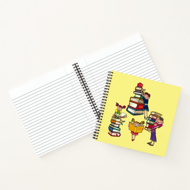 Reading Books School Kids (Inside)