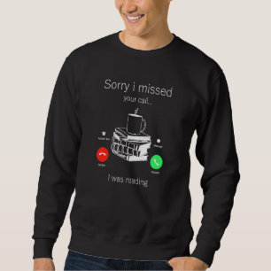Reading Bookworm Book Literary Bibliophile Dad Mum Sweatshirt
