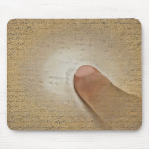 Reading Braille Mouse Pad