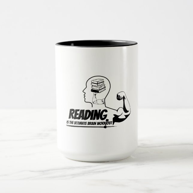 Reading = Brain Gains Mug (Center)