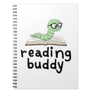 Reading Buddy Cute Bookworm With Book