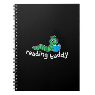 Reading buddy Cute bookworm with book