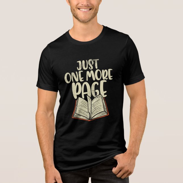 Reading Club Just One More Page Tri-Blend Shirt (Front)