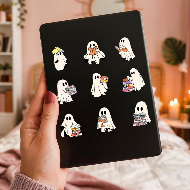 Reading Cute Ghosts Pack Spooky Book Lovers Sheet (Creator Uploaded)