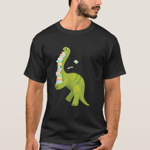Reading Dinosaur Literature Read Books Lover Reade T-Shirt