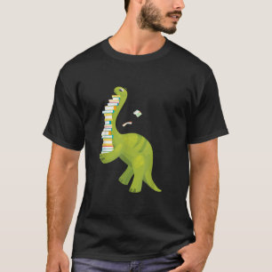 Reading Dinosaur Literature Read Books Lover Reade T-Shirt