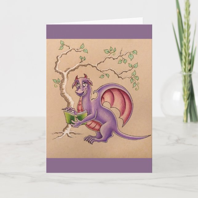 Reading Dragon greeting card (Front)