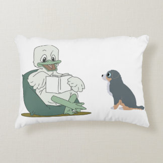 Reading Duck  Decorative Cushion