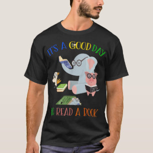 Reading Elephant And Pig Book Lovers Friendship Bo T-Shirt