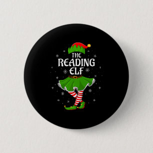 Reading Elf Christmas Family Girls Women Elf Squad 6 Cm Round Badge
