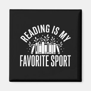 Reading floral book cute men boys girls reading magnet