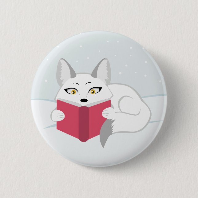 Reading Fox 6 Cm Round Badge (Front)