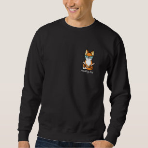 Reading Fox  Books Fox Reading Rat Literature Libr Sweatshirt