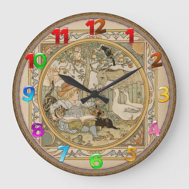 Reading Fun Wall Clock (Front)