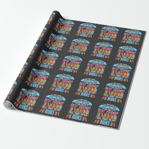 Reading Girl Book Literature Best Friend Librarian Wrapping Paper