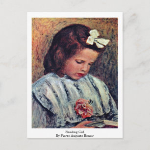 Reading Girl By Pierre-Auguste Renoir Postcard