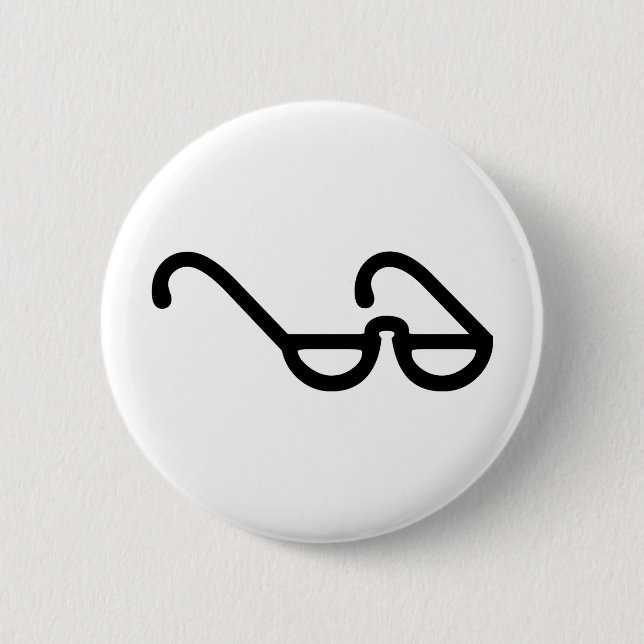 reading glasses 6 cm round badge (Front)